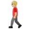 Person Walking - Medium Light emoji on Samsung